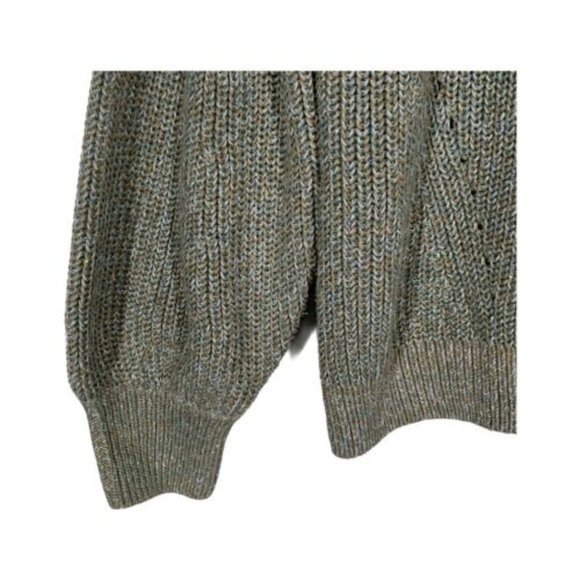 H&M Sweater Green Metallic thread - S - Picture 8 of 9